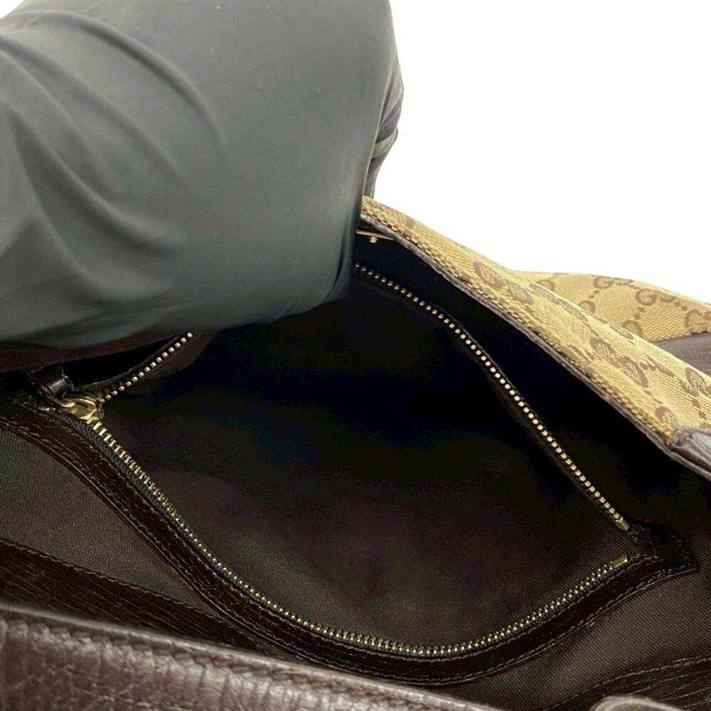 GUCCI Brown Leather Horsebit Shoulder Bag - Picture 10 of 10